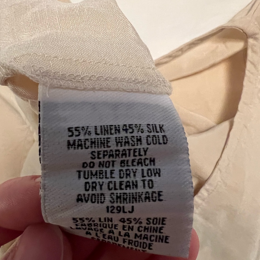 Eileen Fisher Cream Dress - Picture 3 of 3